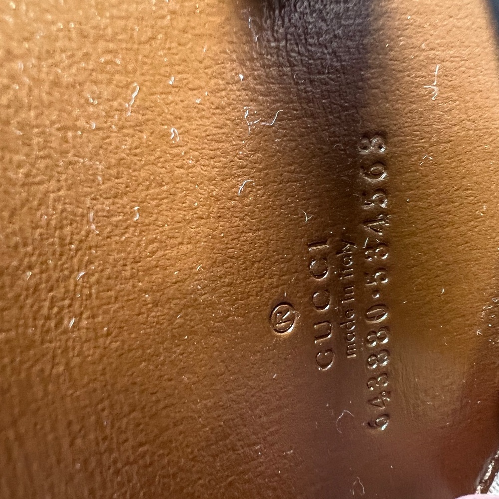 Authentic Gucci Leather Trimmed Logo Canvas AirPod Pro Cade W/Lanyard - Picture 8 of 11